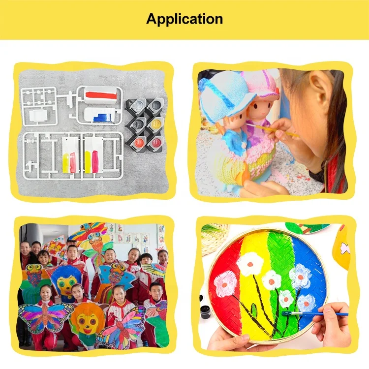 WBG Custom Logo Small Package Aluminum Tube Eco Children Watercolor Nontoxic Water Colour Acrylic Paint Set