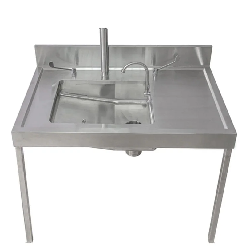 304 stainless steel hopper slop sluice sink surgical hand washing sink freestanding medical sink