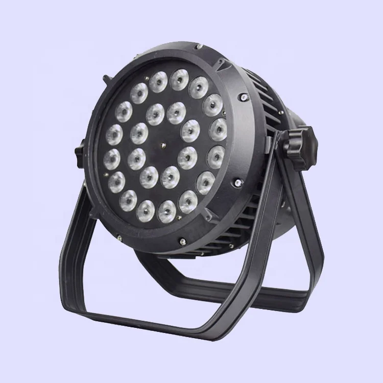 24pcs 18W RGBWA+UV 6IN1 Hexa Round Tough Par64 Outdoor Architectural Wash Light IP65 IP66 IP67 24x18W LED Waterproof Par