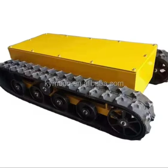 Undercarriage track Rubber crawler loading weight 50kgs/100KGS/800KG Rubber Tracked Chassis Undercarriage