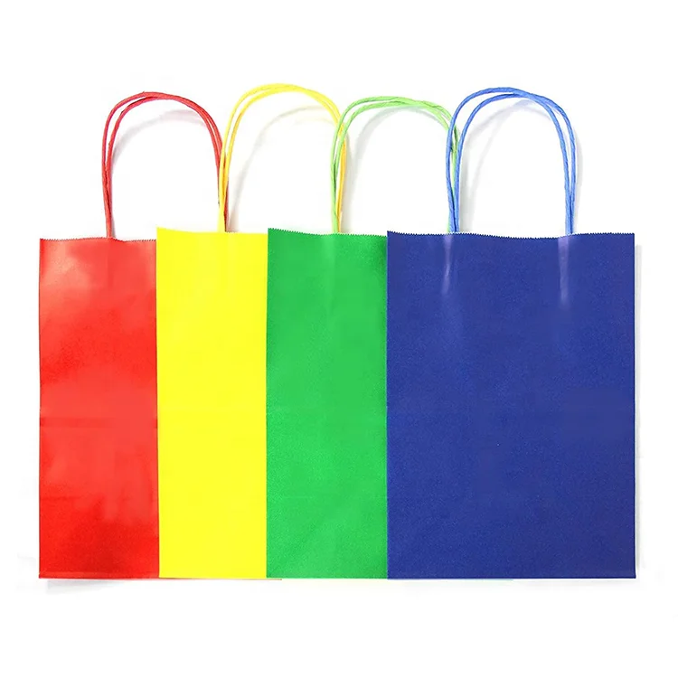 
Eco craft paper carry bags with paper handles 