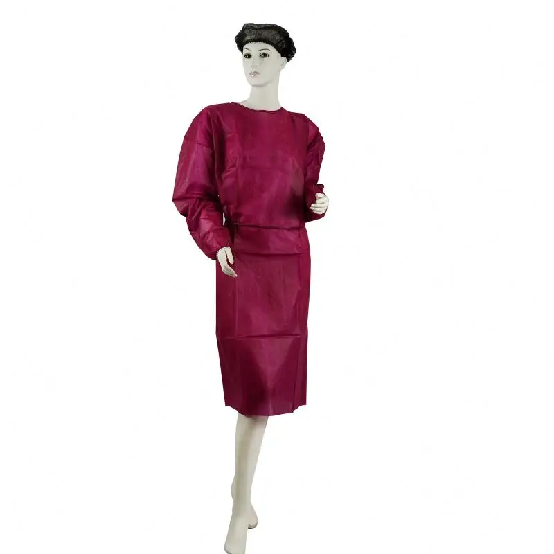 High Quality Wholesale Medical Examiner Clothes Gown Green Machine Adult CE Clothing Care Device Non-woven Fabric Level 2 Years