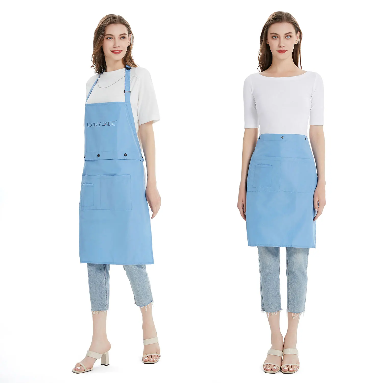 Waterproof Protective Coating Nail Tech Hair Stylist Cosmetologist Salon Grooming Apron 3720