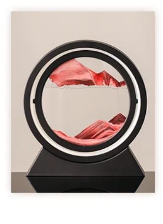 10 Inch Moving Sand Art Hourglass Rechargeable Table Light For Home Decoration And Office Relax Time