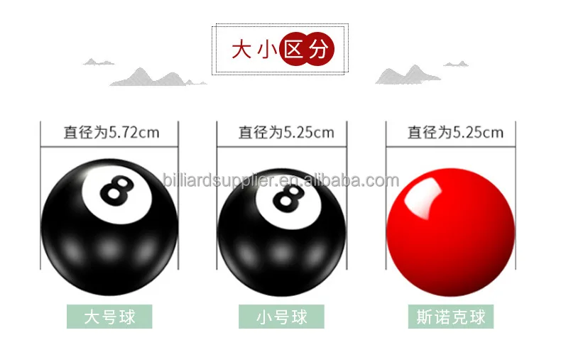 Набор шариков для снукера 2 1/16 дюймов 22 мяча Для турнира