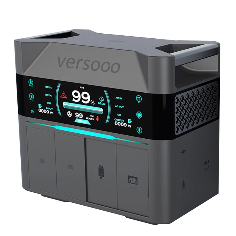 Solar Power 2000W Ac Ev Charging Station Battery Led Light Deep Cycle Battery Lifepo4 Wireless Charging Station Powerbank Station