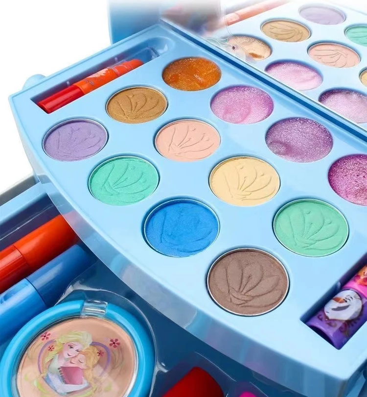 Children Makeup Set Petite Girls Shaped Cosmetics Palette Fashion Kit for Kids Toy Box Beauty Packing Packaging