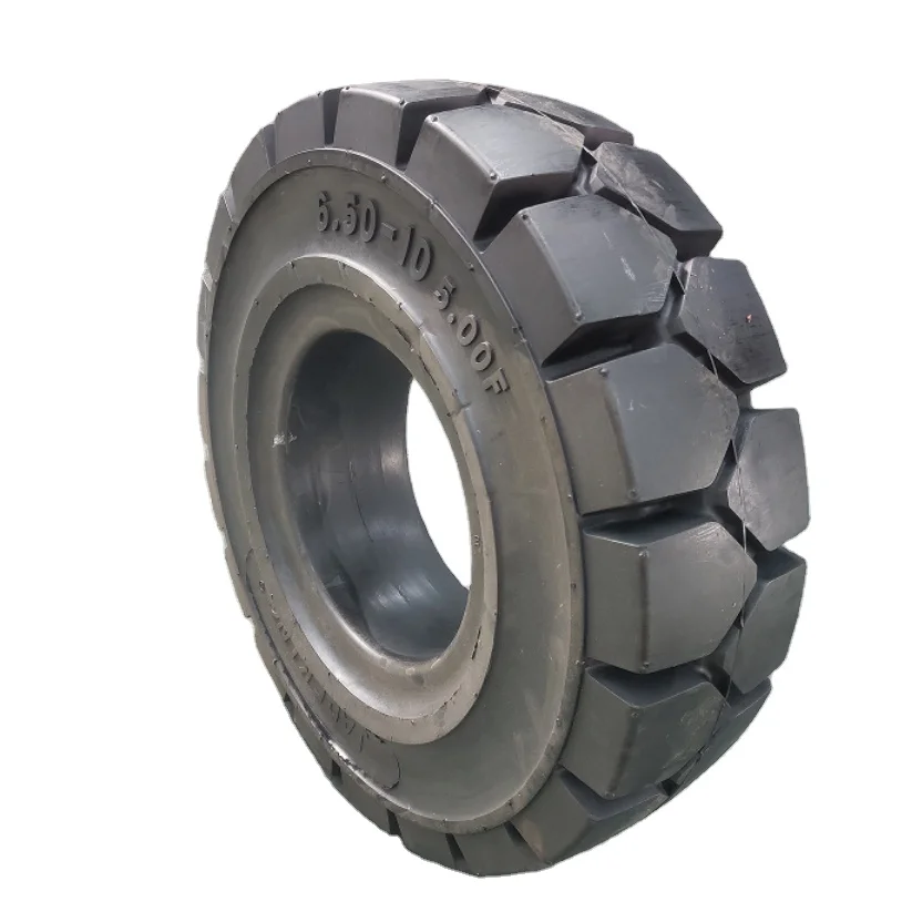 Topower High quality Customized Solid tire black 6.50-10 TP301 for Forklift