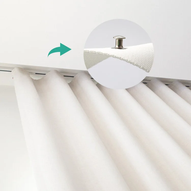 S Fold Curtain Tape S-wave Curtain snake fold Fashionable Ripple Fold Curtain track and accessories Wave Pleat Tape