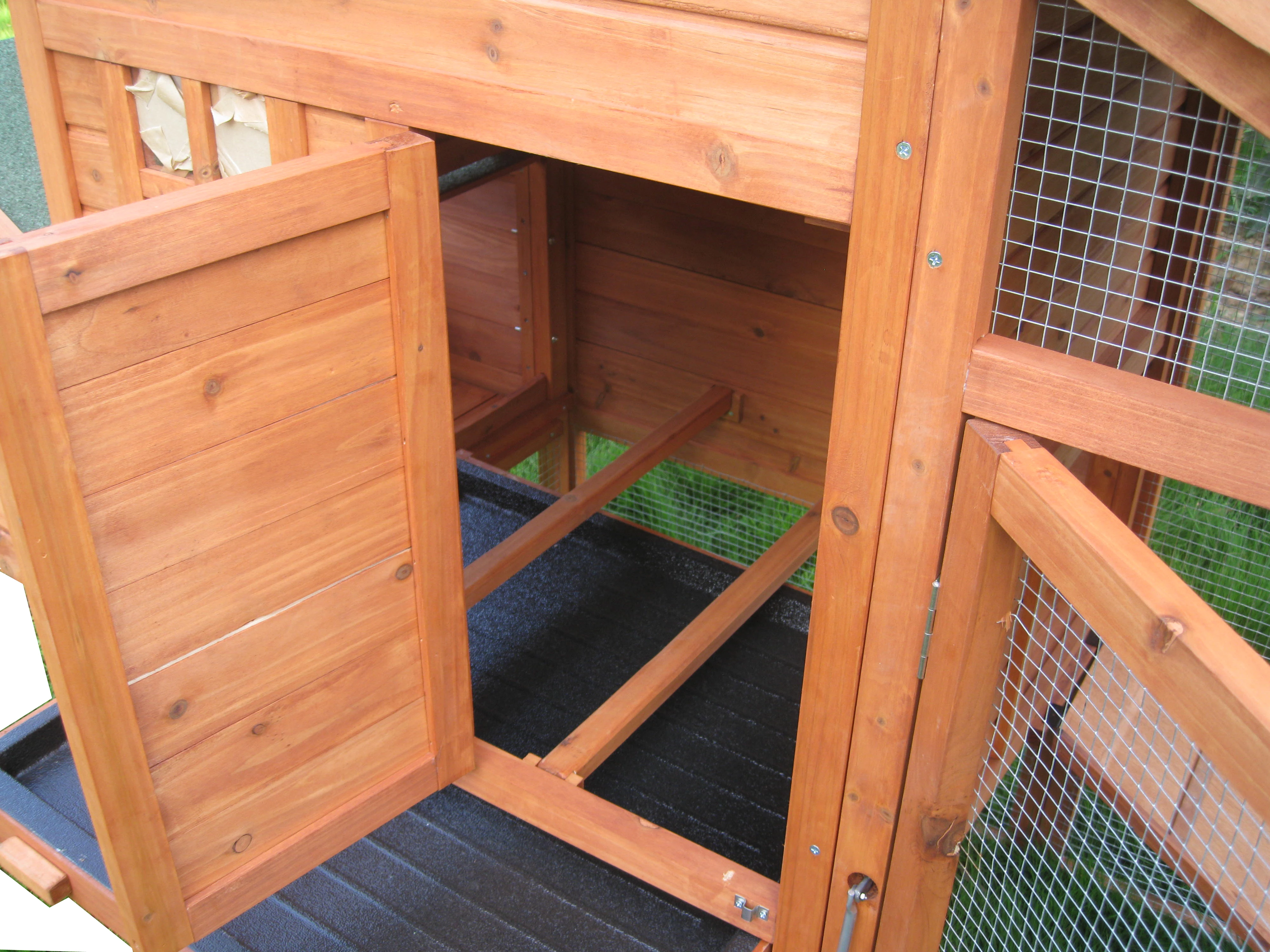 Wood Animal House Home Outdoor duck cock Pet Cage Poultry Waterproof Weatherproof UV Roof Egg Laying Large Run Chicken Coop sale