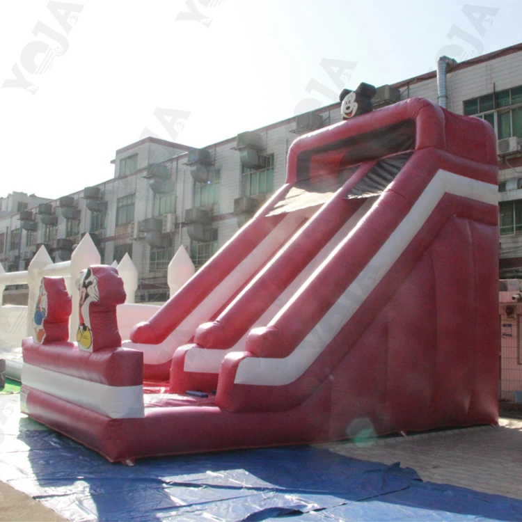 bouncy giant inflatable water slide for adult PVC inflatable trampoline with slide space inflatable duel slide for Parks