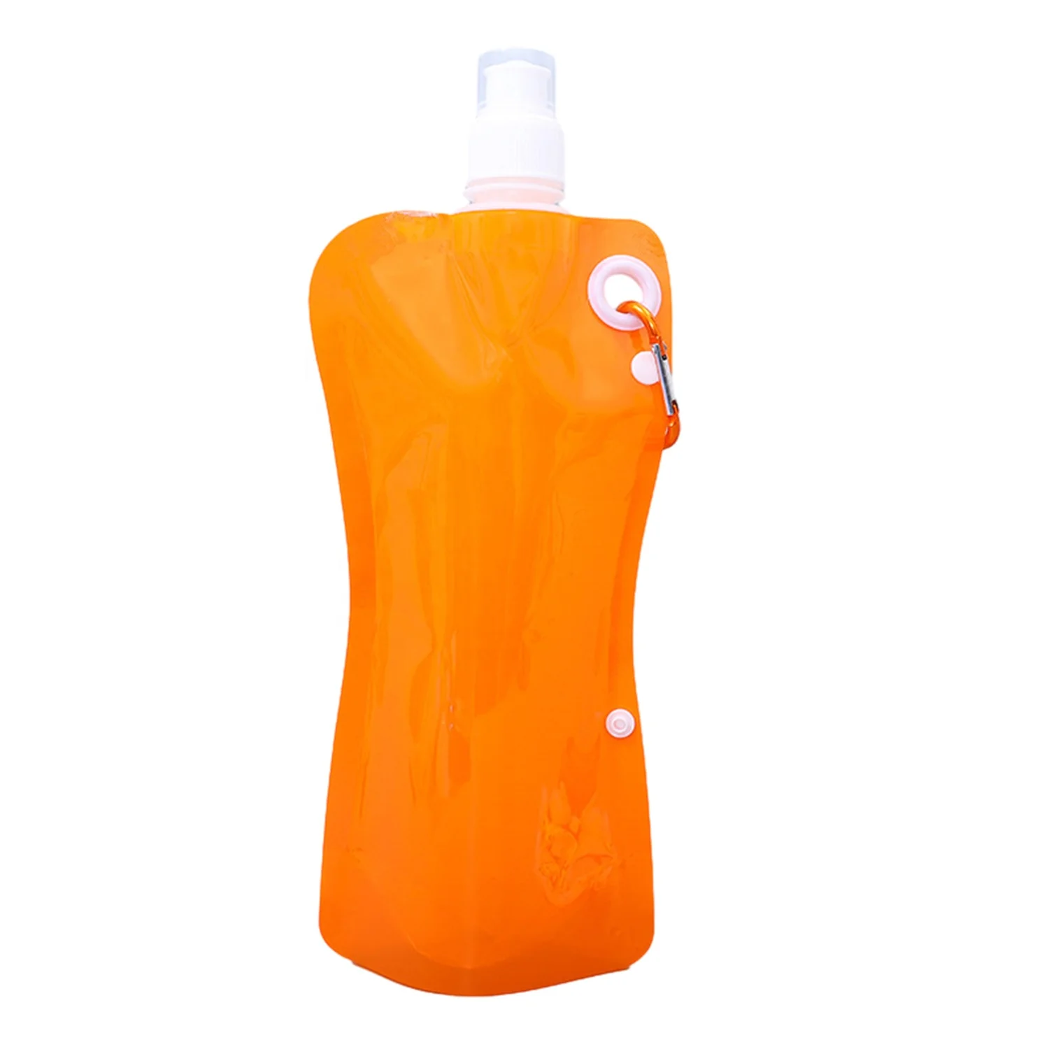 Foldable Water Bag Sports Mountaineering Drink Bag Plastic Transparent Water Bag Portable Collapsible Sports Water Bottle