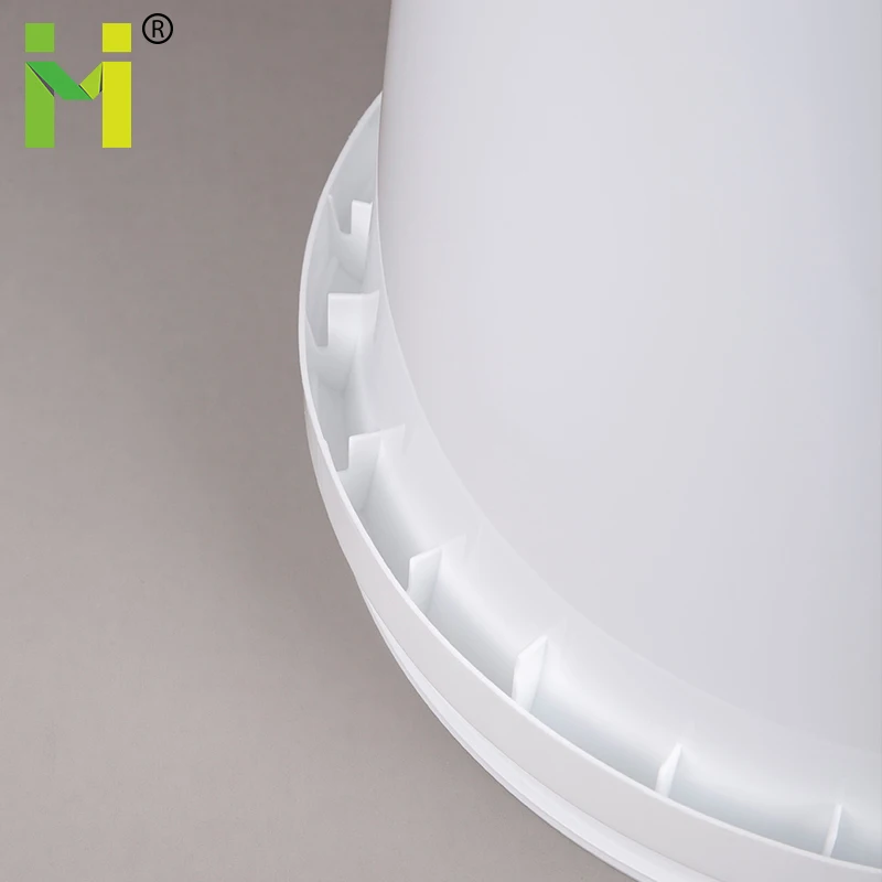 15 litre food grade plastic bucket 15L plastic pail with tear tab lid with metal handle