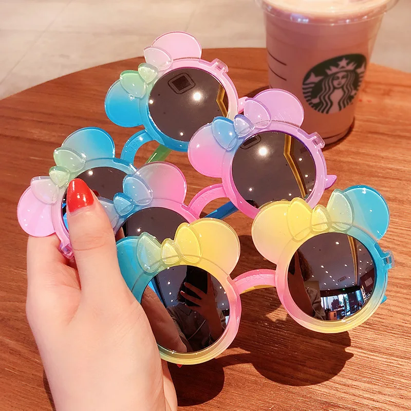 Cartoon Colorful kids sunglasses boys girls Round UV protective glasses sunglasses children Lovely baby sun glasses cat heart