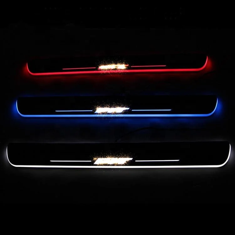 Автомобильные аксессуары Заводские движущиеся светодиодные накладки на пороги для 2014-2018