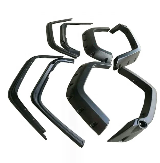 Factory customized 8pcs wheel eyebrows for Jeep for Wrangler for JK Bushwacker Wheel Rims Fender Flares Pocket Style 2007-2015