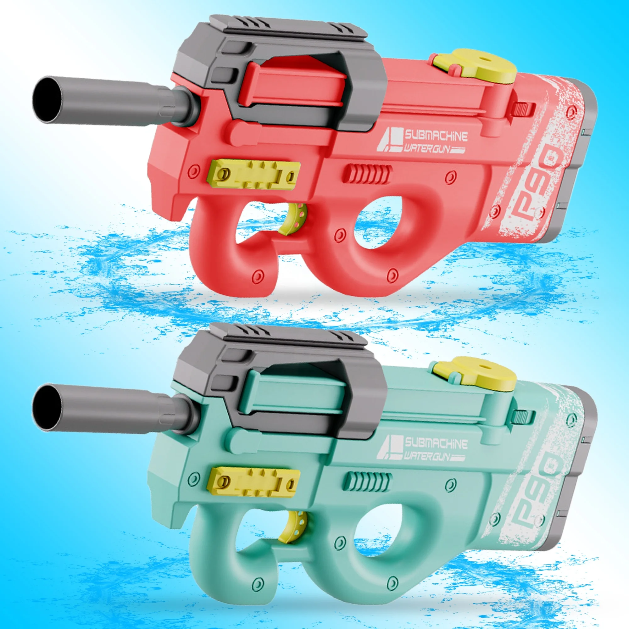 P90 submachine gun large capacity electric water gun high pressure continuous shooting children beach water game toys for Kids