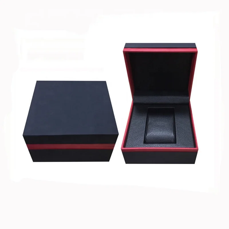 
Better Quality Black PU Leather Custom Logo Watch Box 