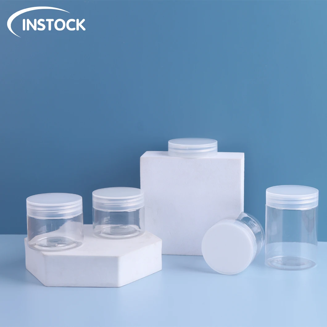 Plastic Jars 30/40/50/60/80/100/120/150ml Storage cosmetic plastic cookie jars with lids cosmetic Cream Jars