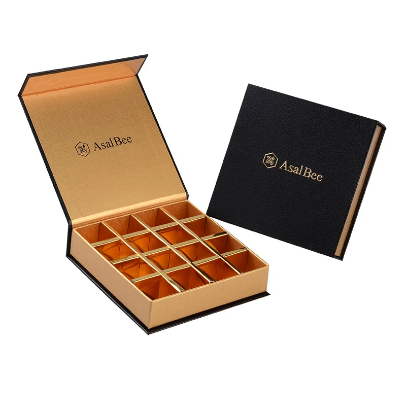 Wholesale luxury chocolate gift box manufacturers paper box food packaging with lid and dividers wedding sweet boxes