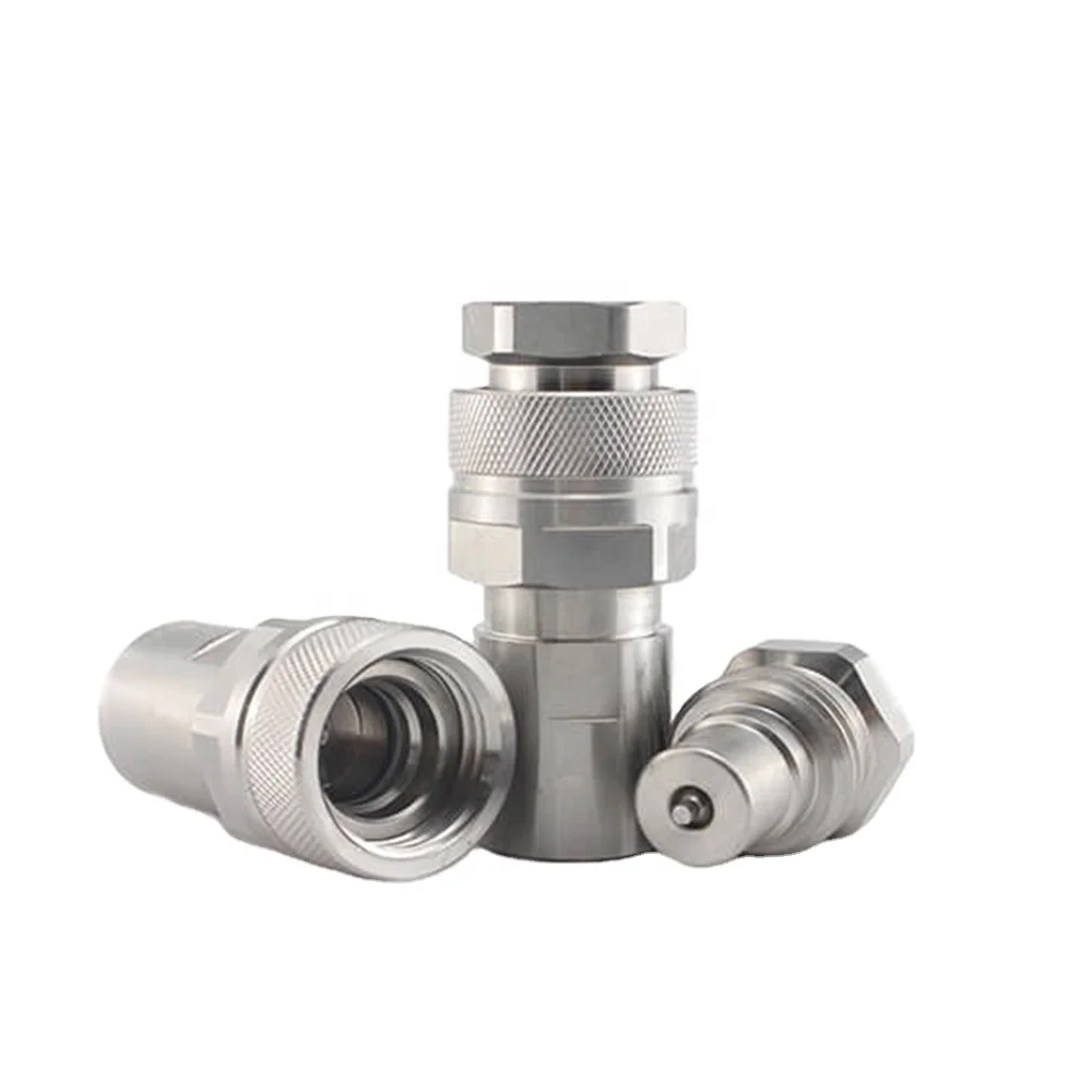 High quality connector hydraulic hose quick coupling High Pressure stainless steel Screw to connect couplings