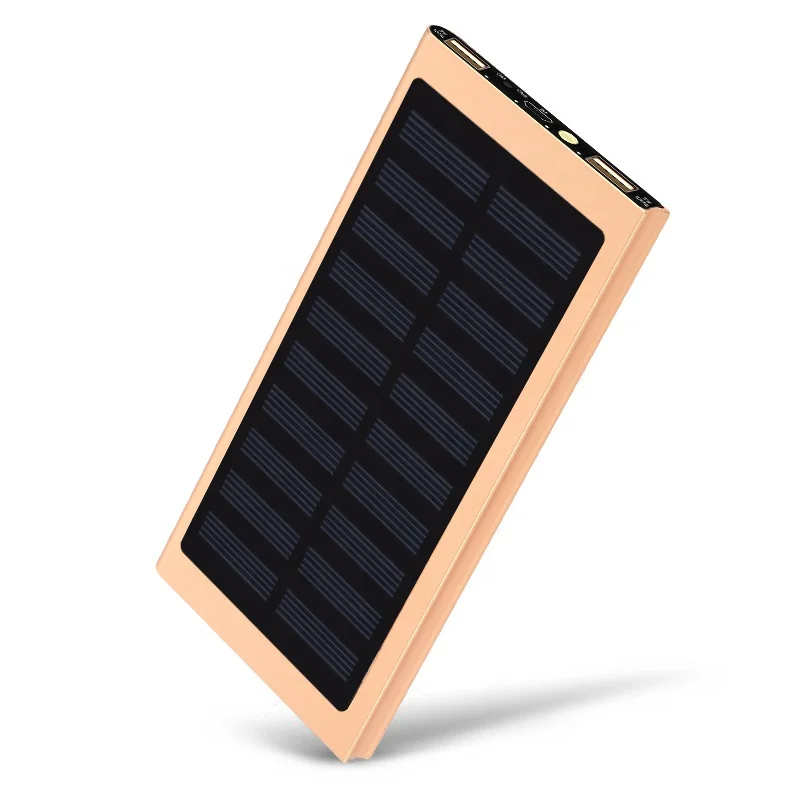 2022 Trending Products Hot Sell Rechargeable Battery Solar Power Bank 20000 Mah Portable Mini Outdoor Power Bank For Smartphone