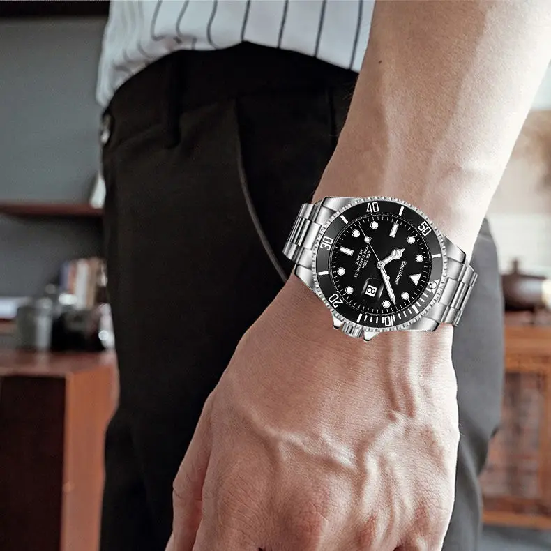 OEM Luxury Wrist Reloj Wrist Men Watch Stainsteel  Waterproof Sport Automatic Japan Movement Mens Mechanical Watches for Men