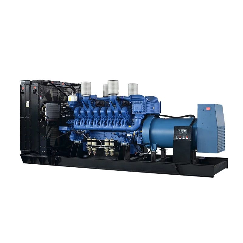 1400KW MTU 12V4000G24F Electric engine 1750kva Diesel generator with Leroy Somer Mecc Marathon alternator