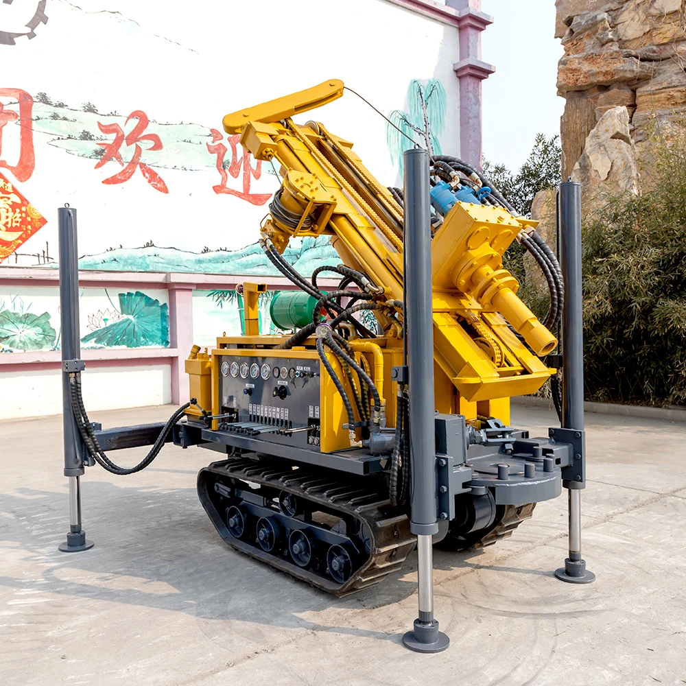 Буровая установка Hengwang длиной 160 м модель HQZ160L гусеничные установки DTH небольшие дизельные для глубоководных скважин