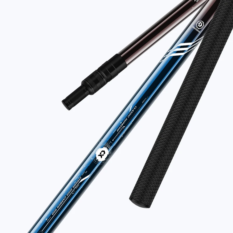 Wholesale Fishing Tackle Collapsible Nylon Carbon Manual Big Net Dip Tuck Net Spoon Fishing Net Foldable Handle