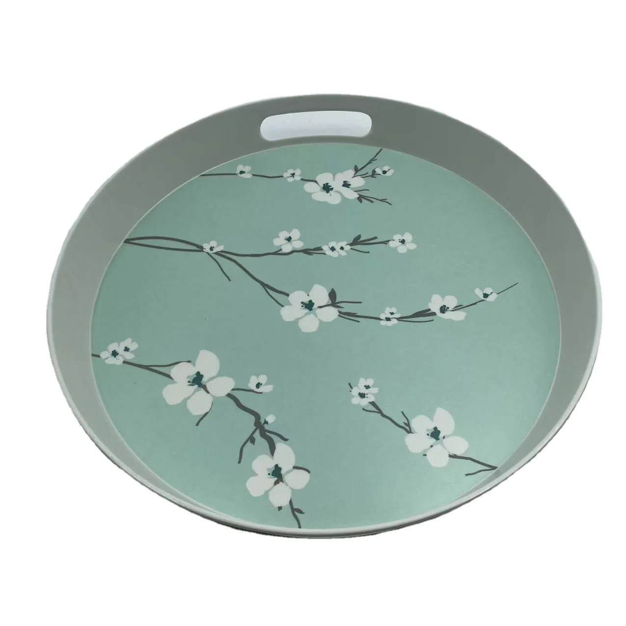 14 inch melamine round tray bamboo fiber melamine serving trays wholesale melamine breakfast tray