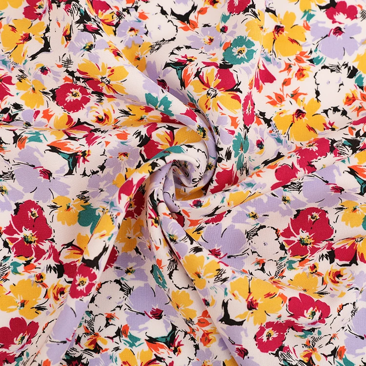 hot selling all eco lenzing  58 rayon viscose 42 tencel lyocell fabric for dresses