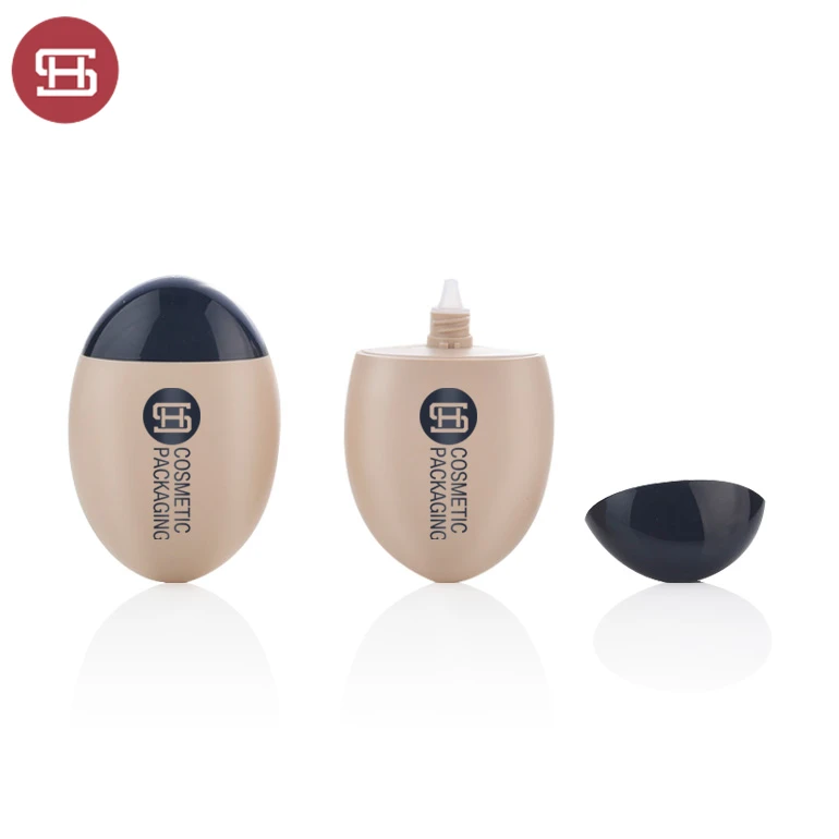 2023 60 мл овальные пластиковые косметические пустые жидкие тональные бутылки с капельницей