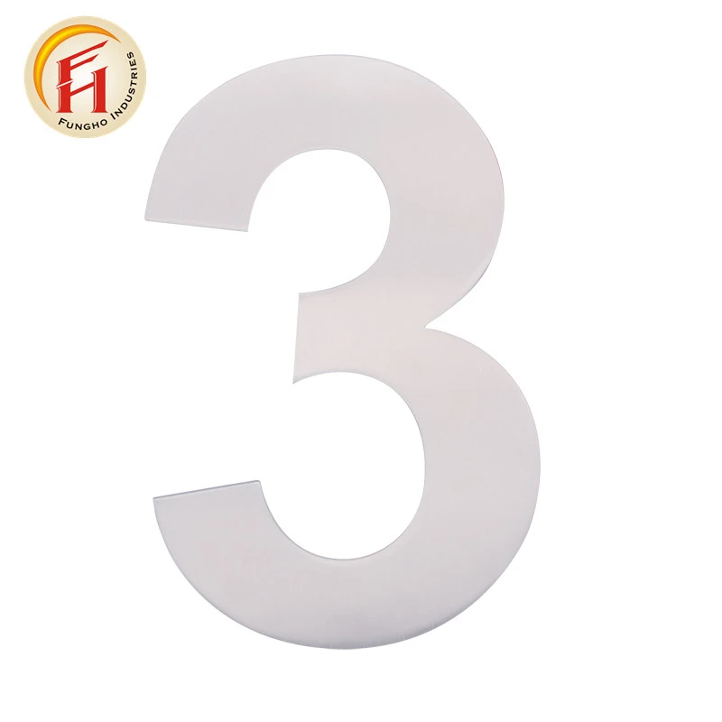 
European style Stainless Steel Invisible Screw Apartment House Number 