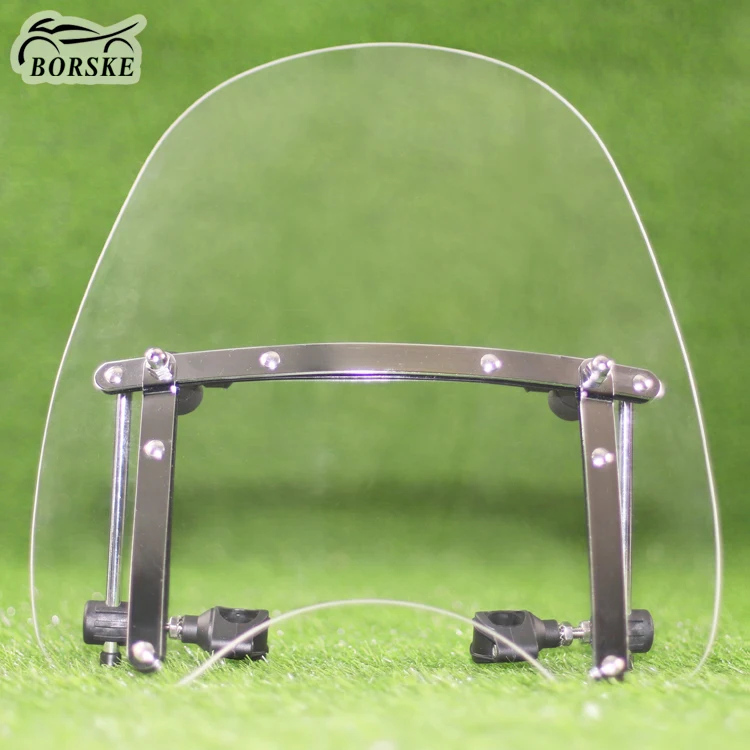 BORSKE чай/черный/дым/Clear быстросъемные компактный лобовое стекло мотоцикла ветрового стекла для Harley Touring