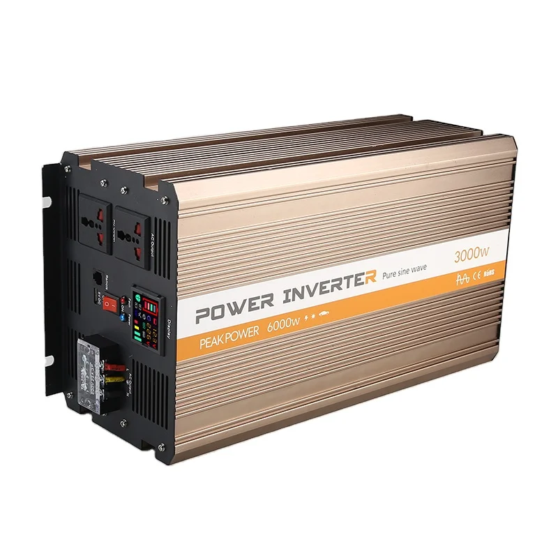 Dc 12v To Ac 110v 220v Power Inverter 1kw 2kw 3kw Pure Sine Wave Inverter With High Efficiency