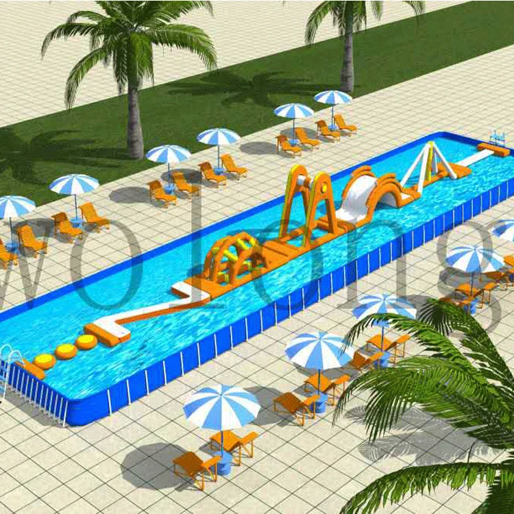 New design commercial Inflatable lake Water Park kids floating water playground sea water games for adult