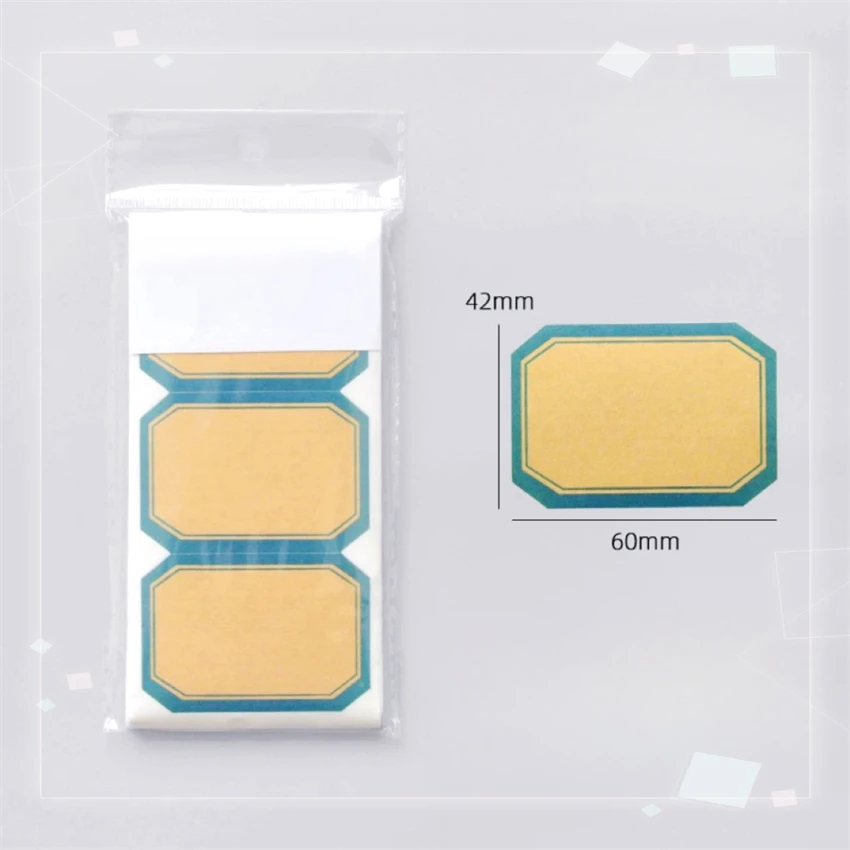 New Explosion Custom Simple Cowhide Self-Adhesive Label Sticker Small Paper Label Commodity Price Sticker Handwriting Name Mark