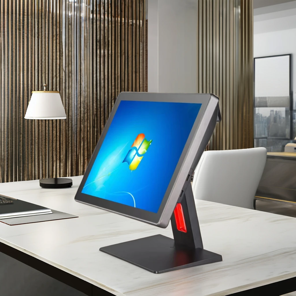 All-in-One Touch Screen Monitor PC for Small Businesses 15.6 Inch Pos System Cash Register with Touch Screen Display