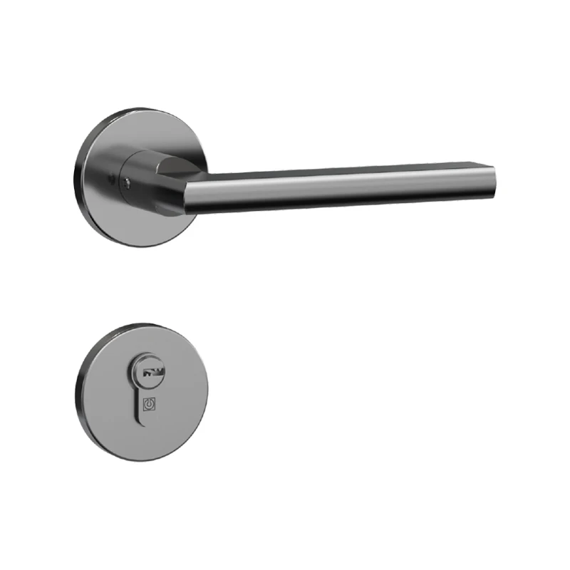Customized Aluminum Alloy Lever Chrome Door Handle Timber Composite Doors Hotel Lever Handle