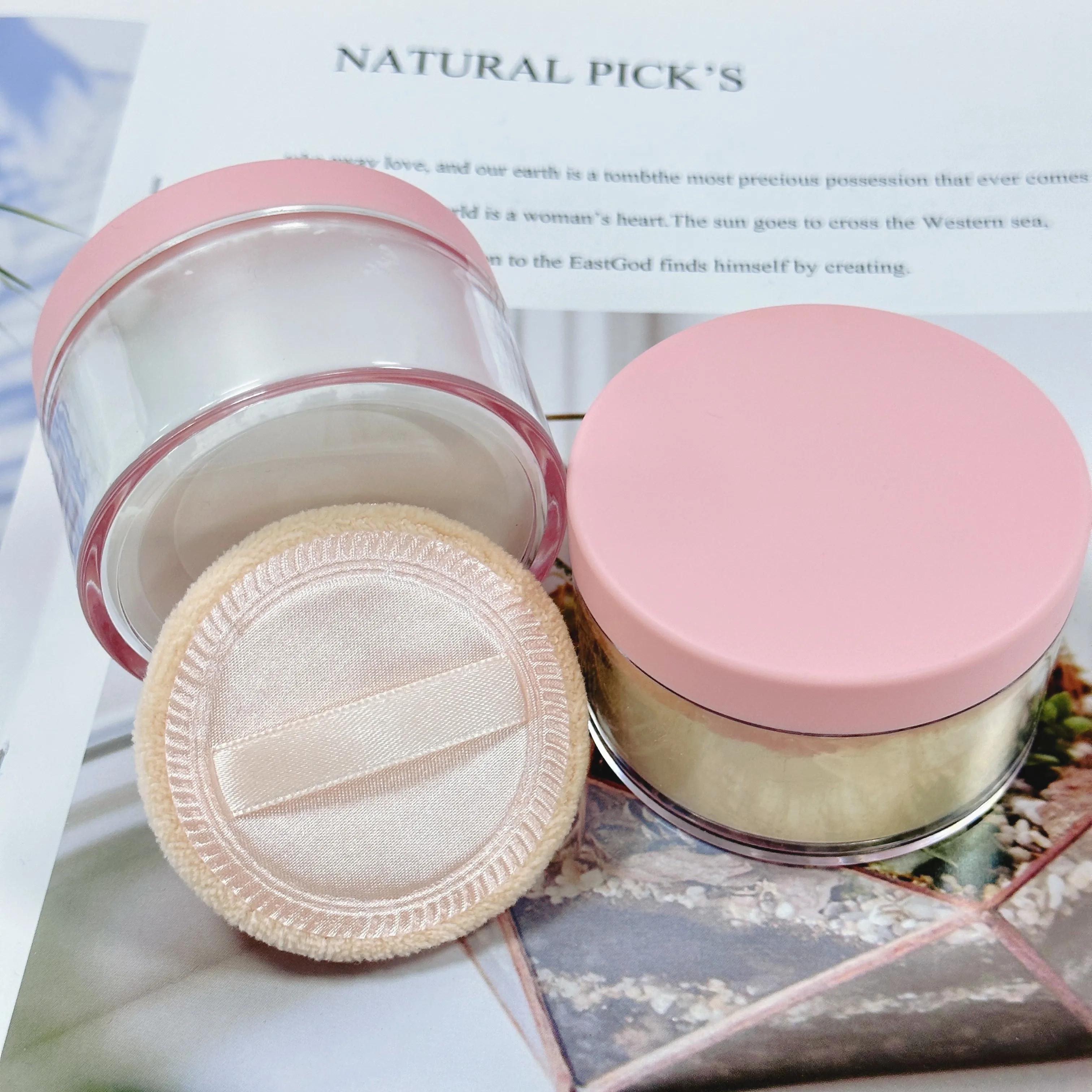 Private label Cosmetics Matte Loose Powder Make up Oil Control Waterproof  Custom Logo Makeup Setting Powder