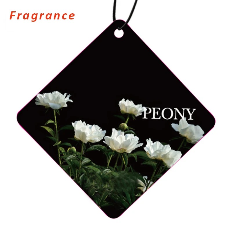 2022 Hot Sale Fragrance Aroma Air Freshener Paper Car OEM Auto Custom Design Cartoon Logo Paper Car Air Freshener
