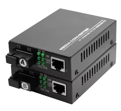 100/1000M 20km RJ45 Single Fiber Single Mode Ethernet Fiber Optic  Netlink Media Converter Gigabit SC