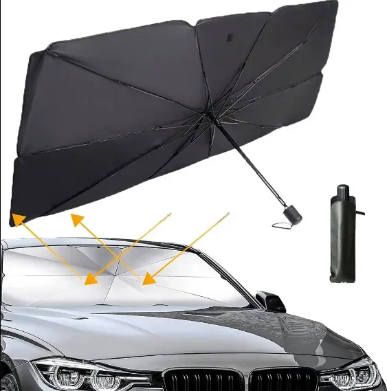 Foldable Car Front Windshield Umbrella Sunshade Umbrella With UV Protection