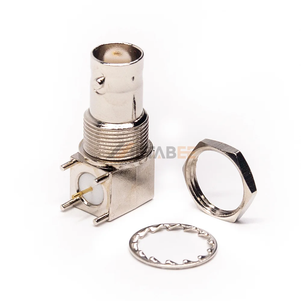 90 Degree High Quality BNC Bulkhead Female Connector