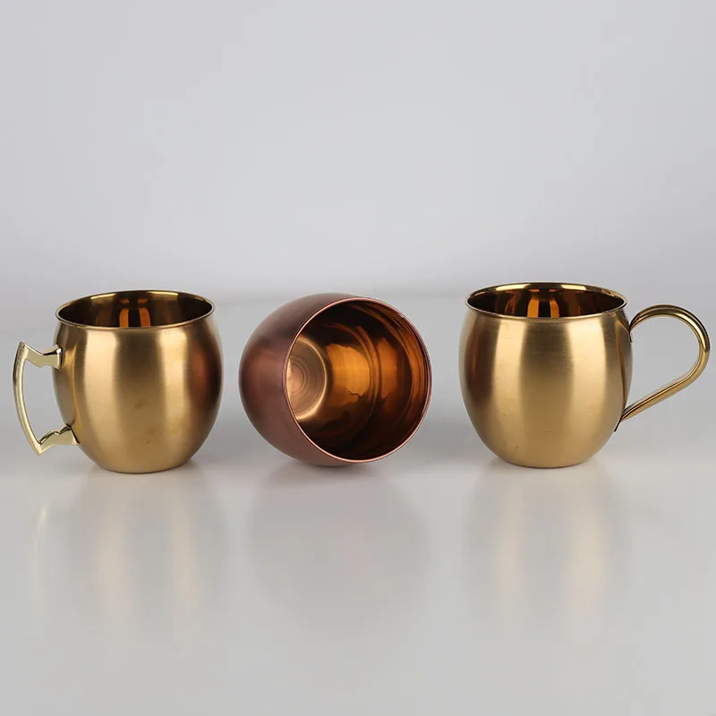 Wholesale Customized Mug  High Quality 304 Stainless Steel Mini Moscow Mule Copper Mug