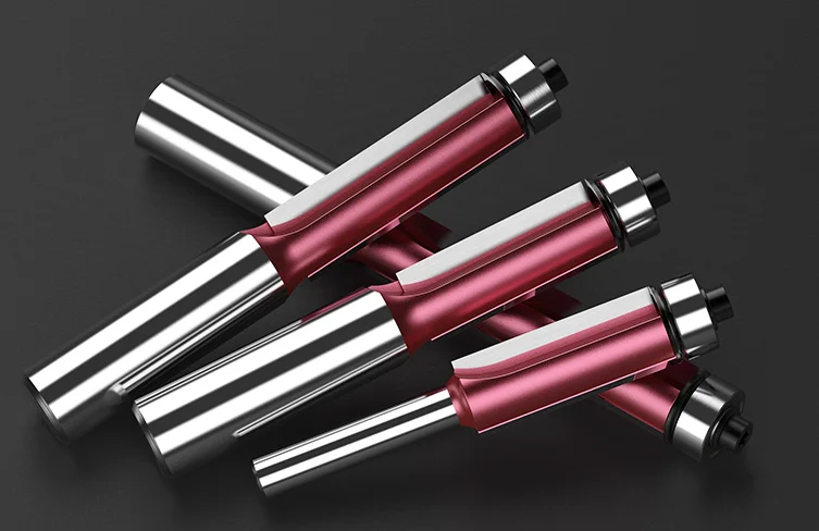 Tideway Woodworking Tools CNC Industrial Flush Trim Router Bit Milling Cutter with 1/4  1/2 Shank for wood cutter