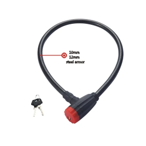 1.5M Stainless Steel Anti Theft Mountain Road Bike Cable Lock