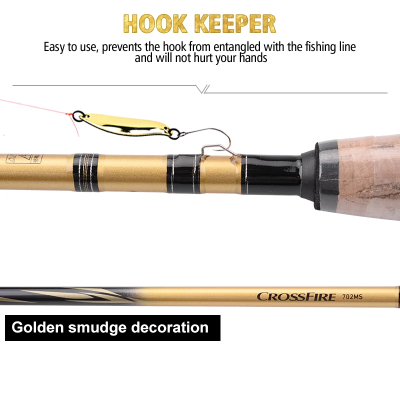 DAIWA CROSSFIRE CS новая Удочка Спиннинг для морской рыбалки литая 2 секции Корбан приманки удочка