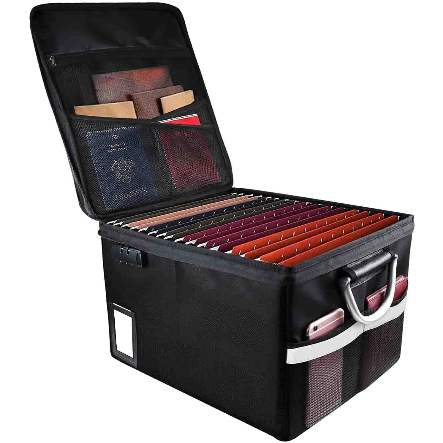 New style Storage Filing Cabinet Box with Lock Portable Office Box for Hanging Letter Fireproof File Cabinet Box